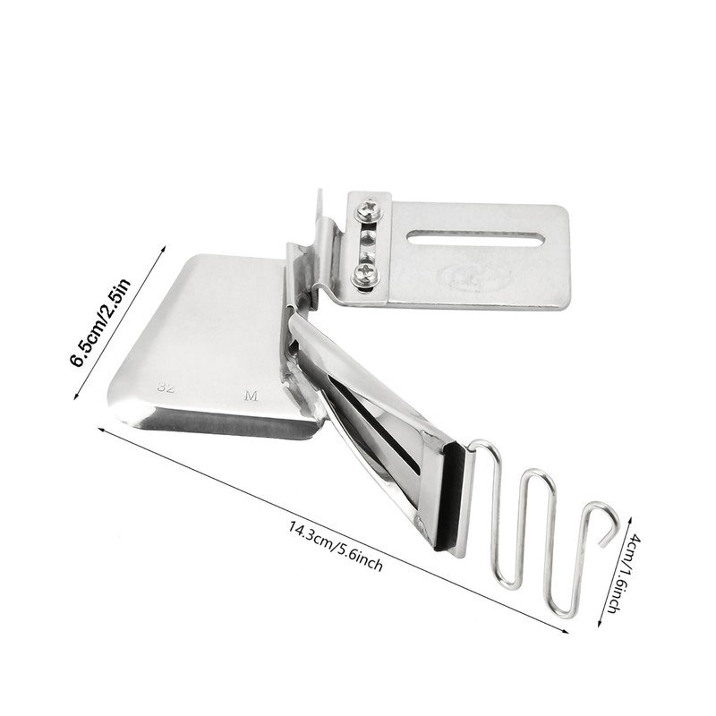 Industrial Sewing Machine Accessory Overlock Binder Hemmer Binding Attachment Folder
