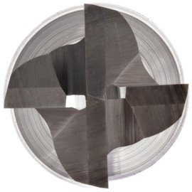 Melin Tool CCMG-DP Carbide Drill Mill, Uncoated (Bright) Finish, 30 Deg Point Angle, 4 Flutes, 2.75" Overall Length, 0.4375" Cutting Diameter, 0.4375" Shank Diameter