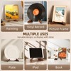 PUERSI Now Playing Vinyl Record Stand, Wooden Display Vinyl Holder