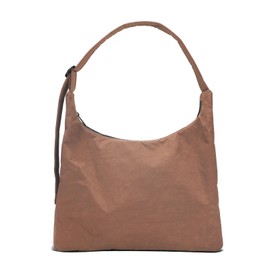 Large Nylon Shoulder Bag with Adjustable Quilted Strap – Fits 13" Laptop, Interior Zip Pocket