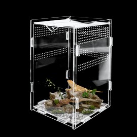 Terrarium 12 x 12 x 20 cm, Reptile Terrariums, Reptile Tank, Faunarium, Reptile Enclosure, Reptile Vivarium