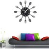 Metal Kitchen Wall Clock Spoon Fork Wall Clock Living Room