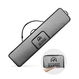 OutdoorMaster Snowboard Bag - 900D Water Resistant Snowboard Travel Bag with Shoulder Strap, Foldable Storage Design - Grey, L