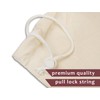 Lenenz 4 Pack Reusable Laundry Bags - 100% Cotton Multi
