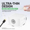 6 White Magnetic Cable Clips,Under Desk Cable Management,Cord Holder for