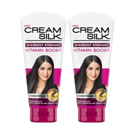 Lot of 2 Cream Silk Conditioner Standout Straight for Straighter Hair Creamsilk 180ml