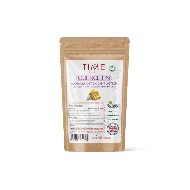 Quercetin Capsules - Naturally Derived - Maximum Antioxidant Action -