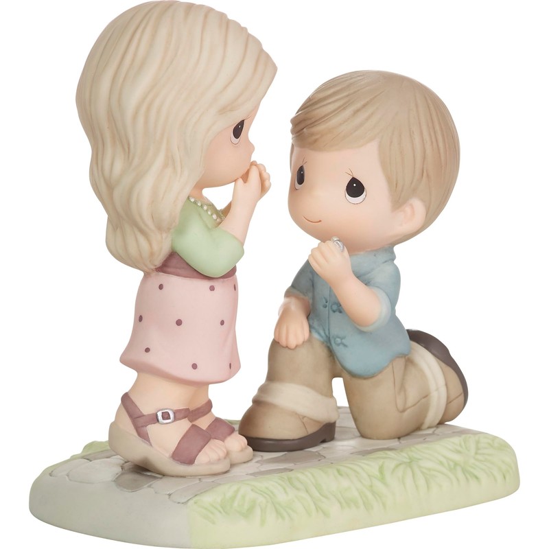 Precious Moments 222007 Will You Be Mine? Bisque Porcelain Figurine