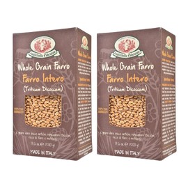 Rustichella d'Abruzzo Farro 2 Pack - Triticum Dicoccum- Ancient Whole Grain Wheat, Semi-Pearled for Easy Cooking, Rich in Fiber & Nutrients, Sustainably Grown | 17.6 oz Each