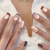 ADAIER Handmade Press On Nails, French Nails,wedding, party,Short Coffin Nails