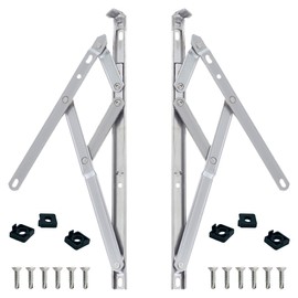 uPVC Universal Window Hinge Kit Double Glazing Friction Stay PVC 13mm 17mm Stack 8 inch Non Handed Stainless Steel