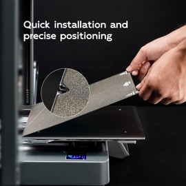 Texture PEI Build Plate for Ender 3/ Ender 3 V3 KE/Emder 3 V3 SE/ K1/ K1C 3D Printer, 235x235mm Texture PEI Build Plate +PEO Texture Sheet 3D Printer Flexible Spring Steel Removable Platform