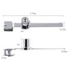 BokWin 2Pcs Sliding Glass Door Ratchet Lock Drawer Display Case