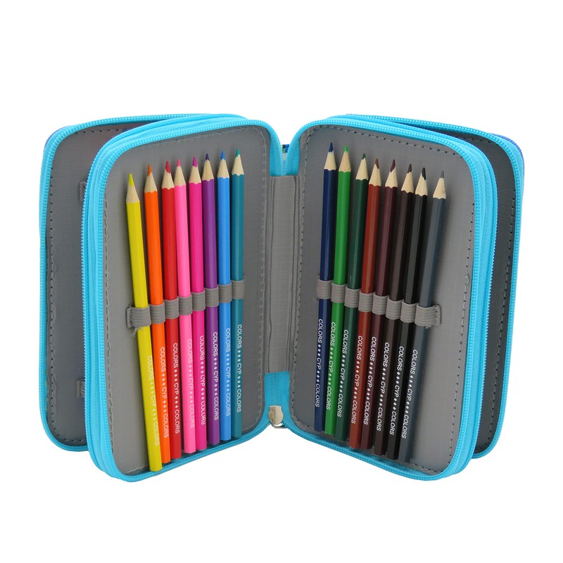 CYPBRANDS Unisex Children's Ep-343-Pw Pencil Case, Coloured, coloured