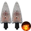 SPNUVR 2Pcs Motorcycle Turn Signal Light Front Or Rear Indicator
