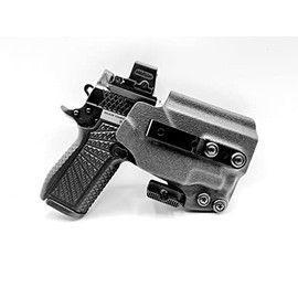 Model 1 Holster for Wilson Combat SFX9 3.25 / EDC X9 3.25 - TLR7Sub, IWB, AIWB, Light Bearing Right & Left Hand (Right Hand W/Mag - Carbon FDE)