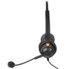 Binaural Headset Aluminum Shell Telephone Headset with Microphone and Audio