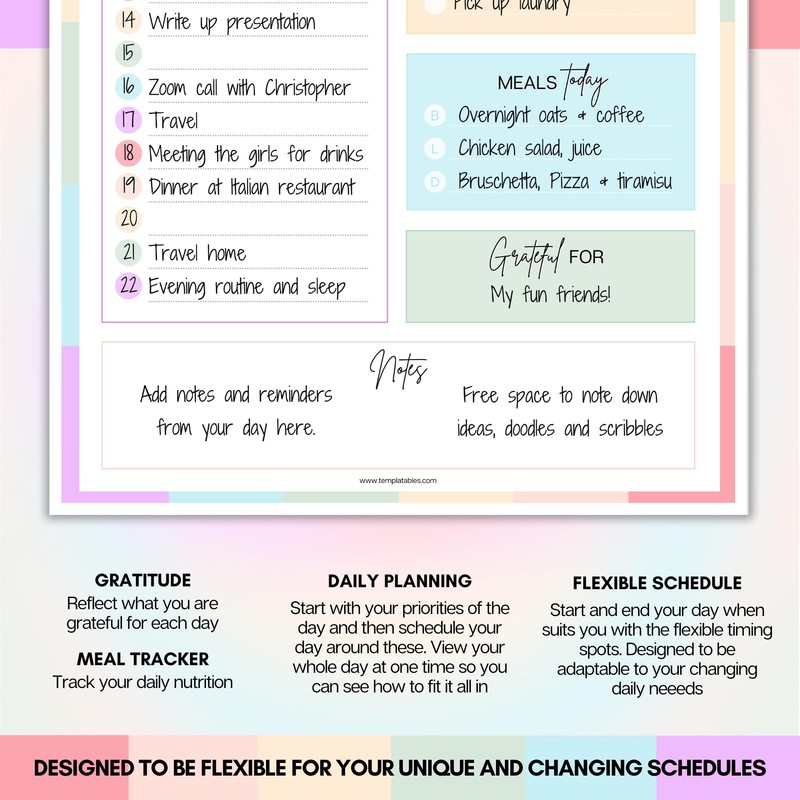 Daily Planner, To Do List Notebook, Productivity Day Planner for