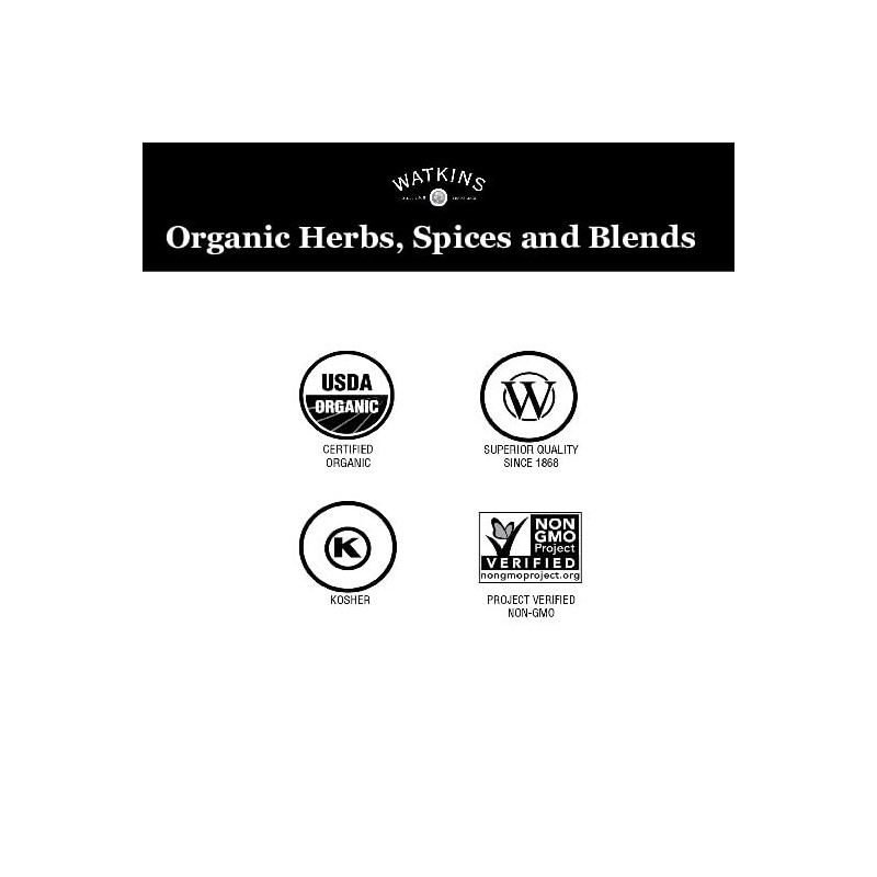 Watkins Organic Rosemary, Non-GMO, Kosher, 1.4 Ounce, 1-Pack