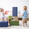 ECR4Kids SoftZone Patchwork Toddler Blocks - Earthtone