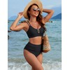 BMJL Womens High Waisted Bikini Sets Modest Tummy Control Swimsuits
