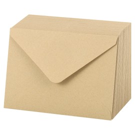 JIANTA Premium White Envelopes for B6 Greeting Cards, Pack of 60, 7" x 5" Postal Envelopes for Letters, Invitations, 120gsm, 176mm x 125mm, Brown