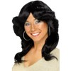 Smiffy's 70's Flick Wig - Black