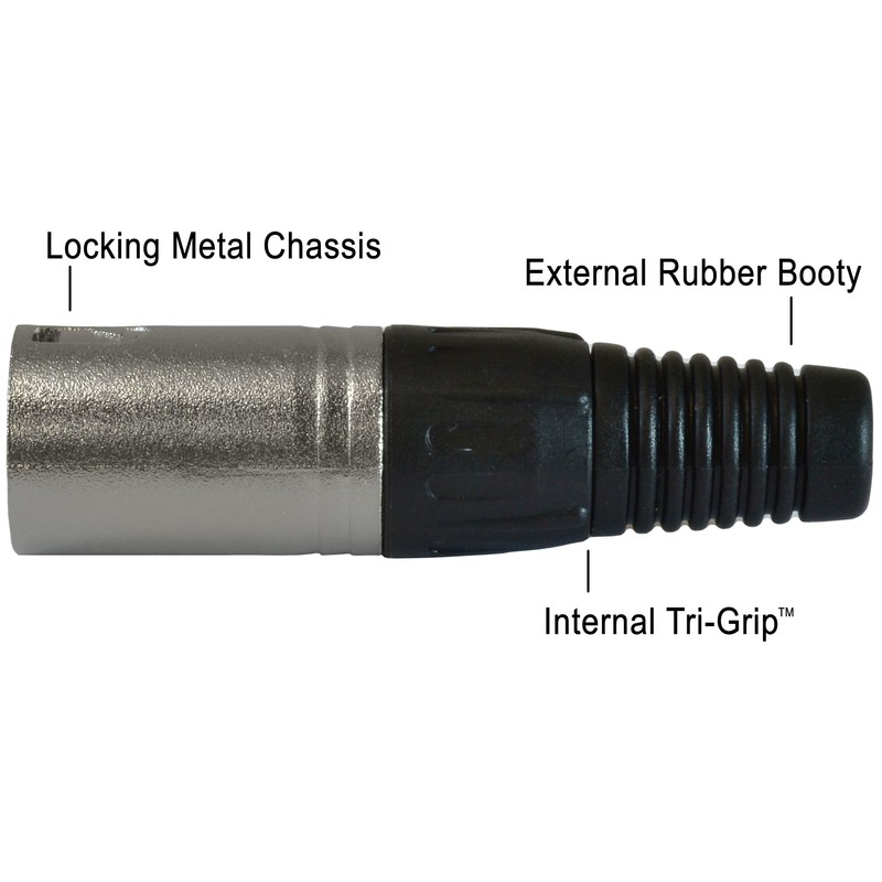 GLS Audio XLR Male Plugs Connectors XLR-M Plug - 4