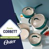 Oster Corbett 8 pc Gradient Teal Forged Aluminum Cookware Set