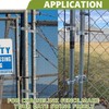 1-3/8" x 2-3/8" Chain Link Fence Gate Post Hinge Kit,