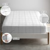 Pizuna Cotton White Big Checks Fitted Bed Sheets Double, 300