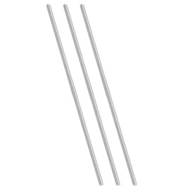 PATIKIL 3/8"-16 UNC 304 Stainless Steel Threaded Rod, 3 Pieces 305 mm Length Long Thread Screw Threaded Rods Threaded Rod Threaded Pins for Anchoring Screw, Clamps, Hangers and U-Bolts