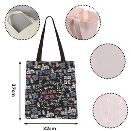 VAMSII TV Show Inspired Basketball Tote Bag - Hill Fans Gift for Show Lovers (BLK-WERE HERE Tote)