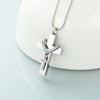 Imrsanl Cremation Jewelry Cross Urn Necklace Pendant for Ashes for