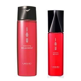 Lebel IAU Cleansing Relaxment Hair Shampoo 200ml & Lebel IAU Hair Essence Moist 100ml Set (Green Tea Set)