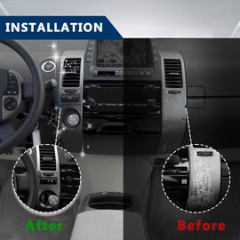 4PCS Air Vent Panel Trim fit for Toyota Prius 1.5L 2004 2005 2006 2007 2008 2009 A/C Dash Air Vent Cover Trim,Air Vent Outlet Frame Cover Replaces# 55670-47060, 55680-47020, 55475-47020, 55474-47020