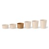 BIOZOYG 50 x Cardboard Ice Cream Cups, 200 ml, Brown,