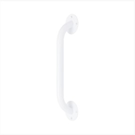 Medline White 12” Grab Bar for Shower & Bathtub, Independence Aid & Ease of Movement — for Elderly, Handicapped or Seniors, 300 lb. Capacity, 1 Bar