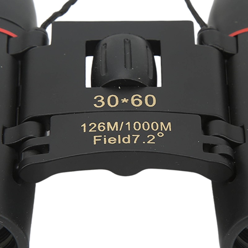 30x60 126m 1000m Mini Compact Binoculars 7.2 Degree Viewing Angle