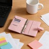 7JI Macaron Binder A6 PU Leather Notebook Binder with 6