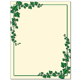 Ivy Border Letterhead Laser & Inkjet Printer Paper (100 Sheets)