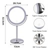 LED Lighted Makeup Mirror, Double-Sided Vanity Mirror with USB Rechargeable