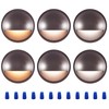 CLOUDY BAY [6 Pack] 3CCT Low Voltage LED Deck Lights