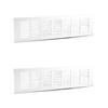 QWORK® 2 pieces high-quality aluminium ventilation grille, door ventilation grille,