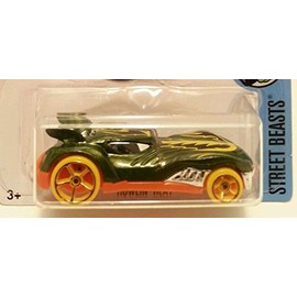 Hot Wheels 2016 Street Beasts Howlin' Heat Treasure Hunt Metallic Dark Green 203/250