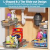Liuoud Under Sink Organizer Storage 2 Pack, 2 Tier Slide