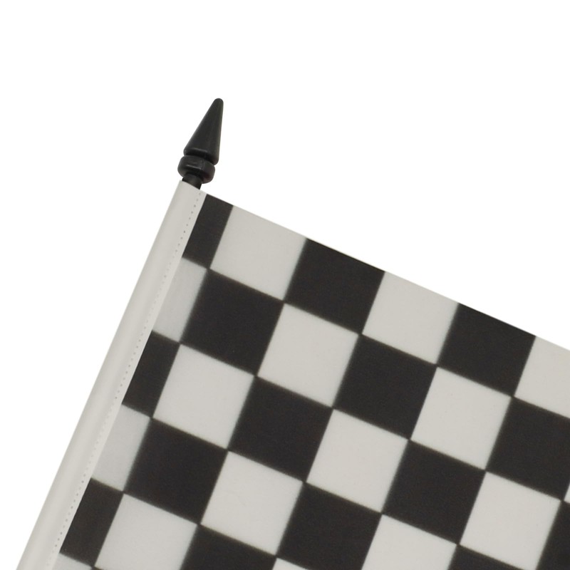 AZ FLAG CHECKERED BLACK AND WHITE TABLE FLAG 5'' x