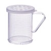 Winco PDG-10CXL, 10 Oz Plastic Dredge with Clear Snap-on Lid,