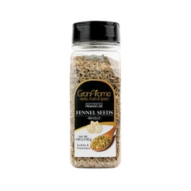 GranAroma Fennel Seeds, Whole Seeds, Light Flavor, Cooking & Baking (6.88 Ounce)