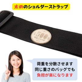 ATAK Shoulder Strap for Bags Thick 1.5 inches (3.8 cm) Shoulder Belt Single Item Shoulder Strap (Black)